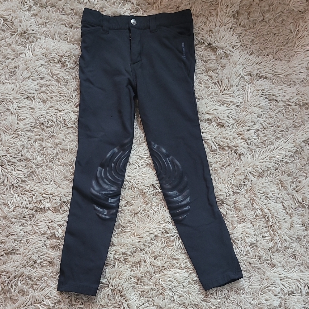 🐎Fouganza black kids riding equestrian pants, size small to medium